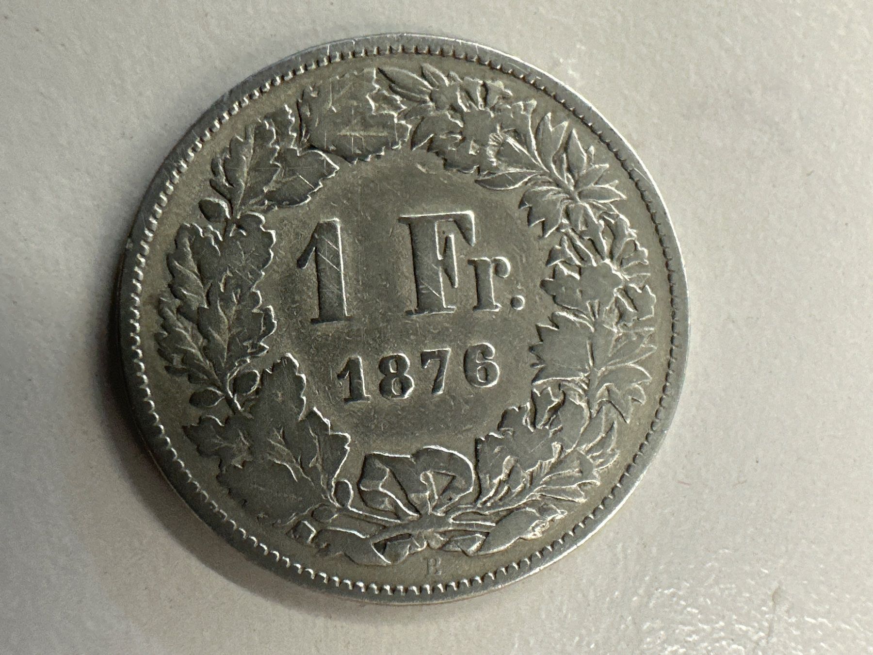 Tutti le monete: 1 Fr. Silber Schweiz 1876 s – Usato da Herisau venduto da herau