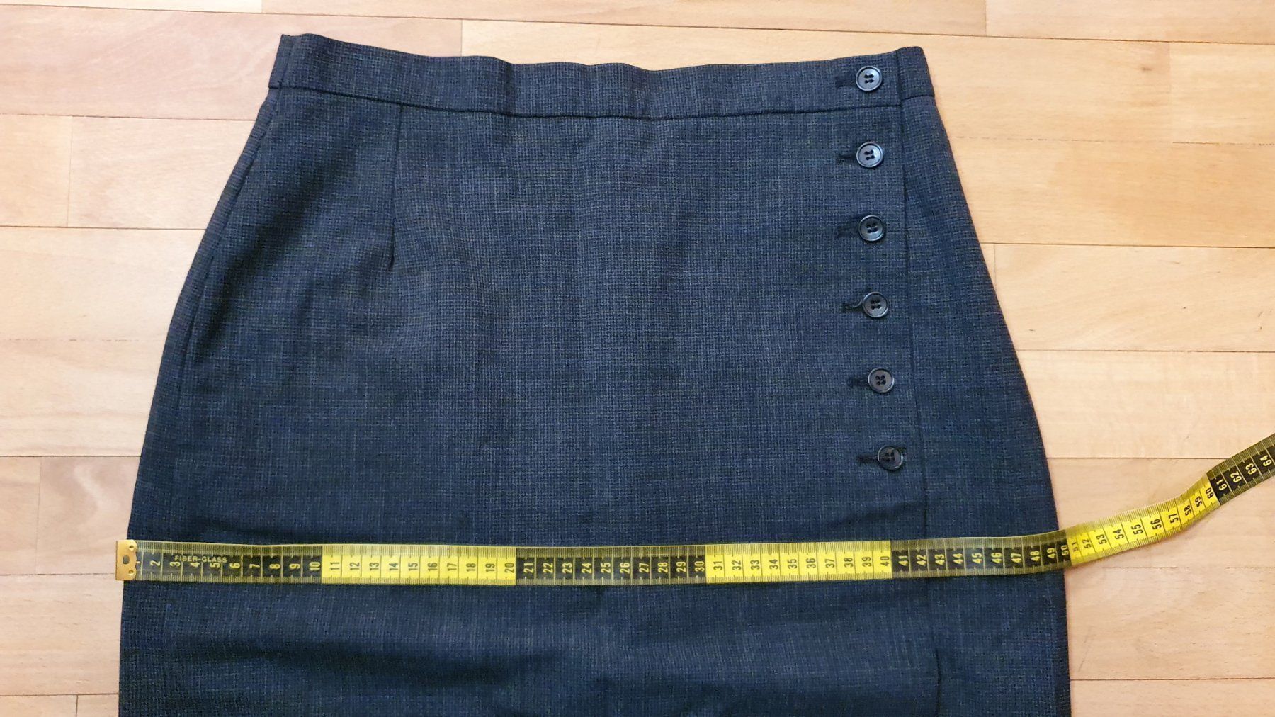 Gonne: Eleganter vintage maxirock, Gr. 38, grau – Usato da Wald ZH venduto da CapLux 8