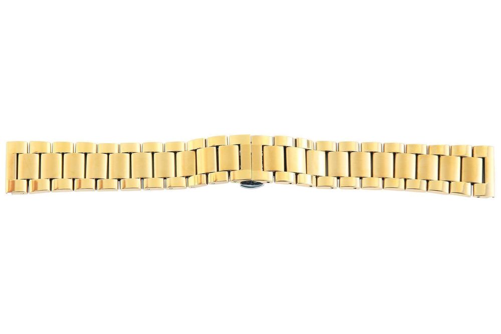 Bracciali & Braccialetti: Uhrenband Edelstahl Butterfly 24mm vergoldet poliert/matt – Nuovo e nell'imballaggio originale da Wittenbach venduto da uhrenzubehoer24 2