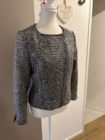 Eleganter Blazer mit dunkelgrau / meliert