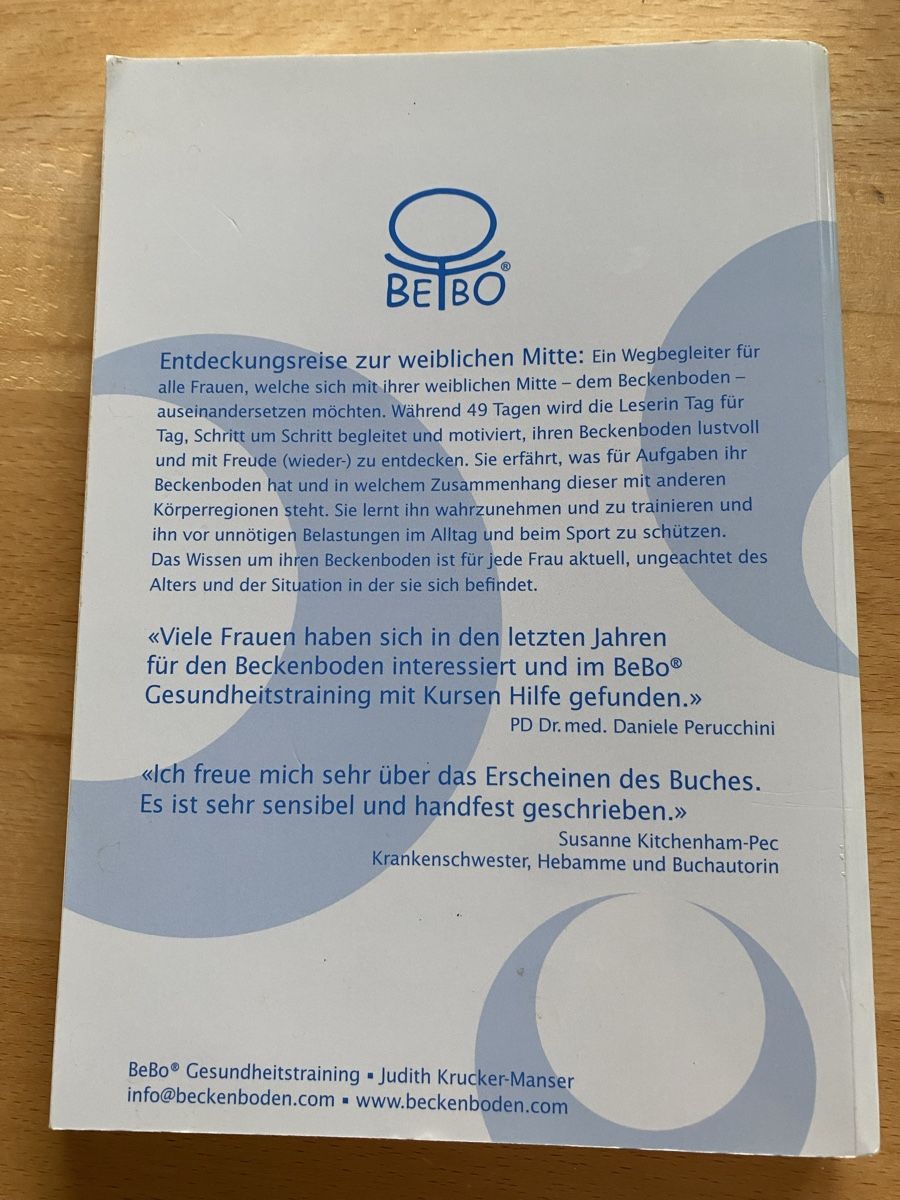 Libri: Entdeckungsreise zur weiblichen Mitte/Beckenbodentraining – Usato da Schwarzenburg venduto da Michellu 1