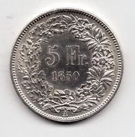 (2969) CH, 5 Franken 1850, Top stgl