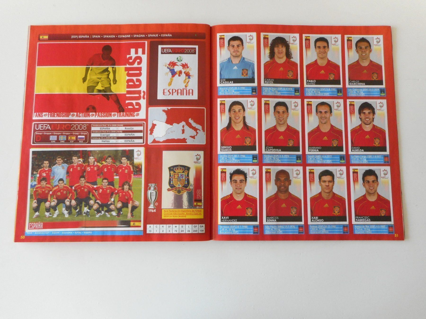 Panini Sammelbilder & Trading cards: Panini EM/Euro Album 2008 komplett 5 – Gebraucht aus Cham von Paniniworld 8