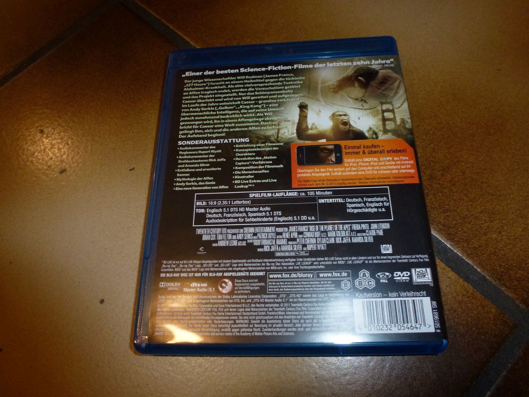Alle DVDs: Planet der Affen - Prevolution BLU-RAY – Gebraucht aus Olten von Disc-Verkauf 2