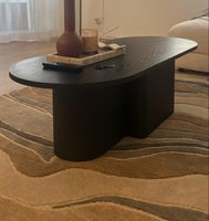 Couchtisch schwarz oval