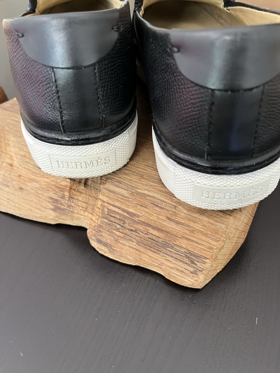Hermès Scarpe da uomo: Hermes leather sneakers – Usato da Lugano venduto da Vintage.Mood 2