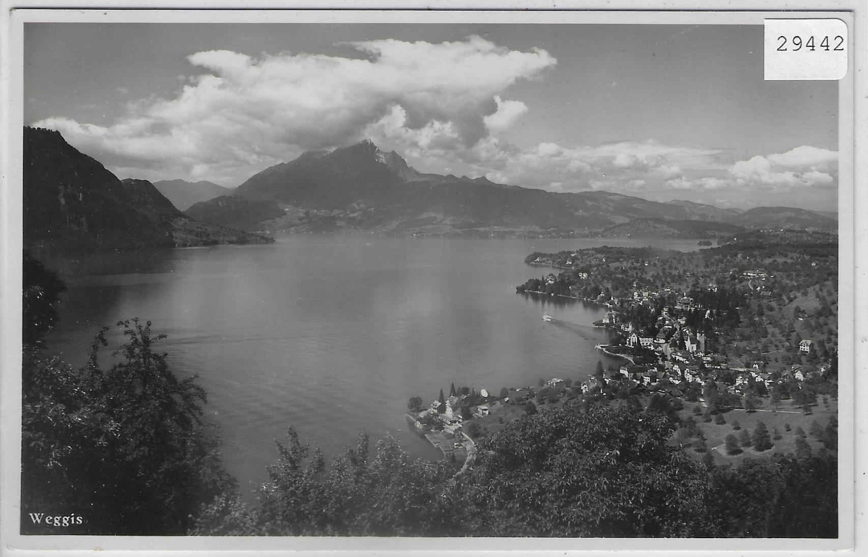 Cartoline postali: Weggis - Generalansicht – Usato da Ettingen venduto da Kartenplanet