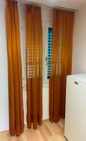 Vorhang Set transparent orange gebraucht guter Zustand