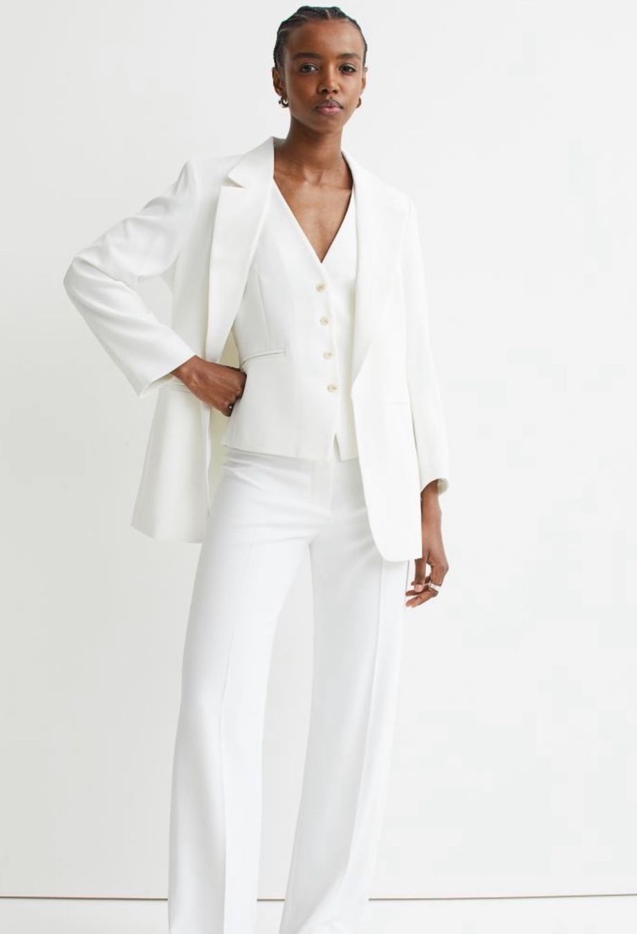 H&M Gilet & Giacche senza maniche: H&M Damen Weste Weiss 38/M – Nuovo (secondo la descrizione) da Zumikon venduto da NG_79 2