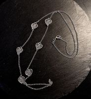 Collier en argent 925 petits cœurs