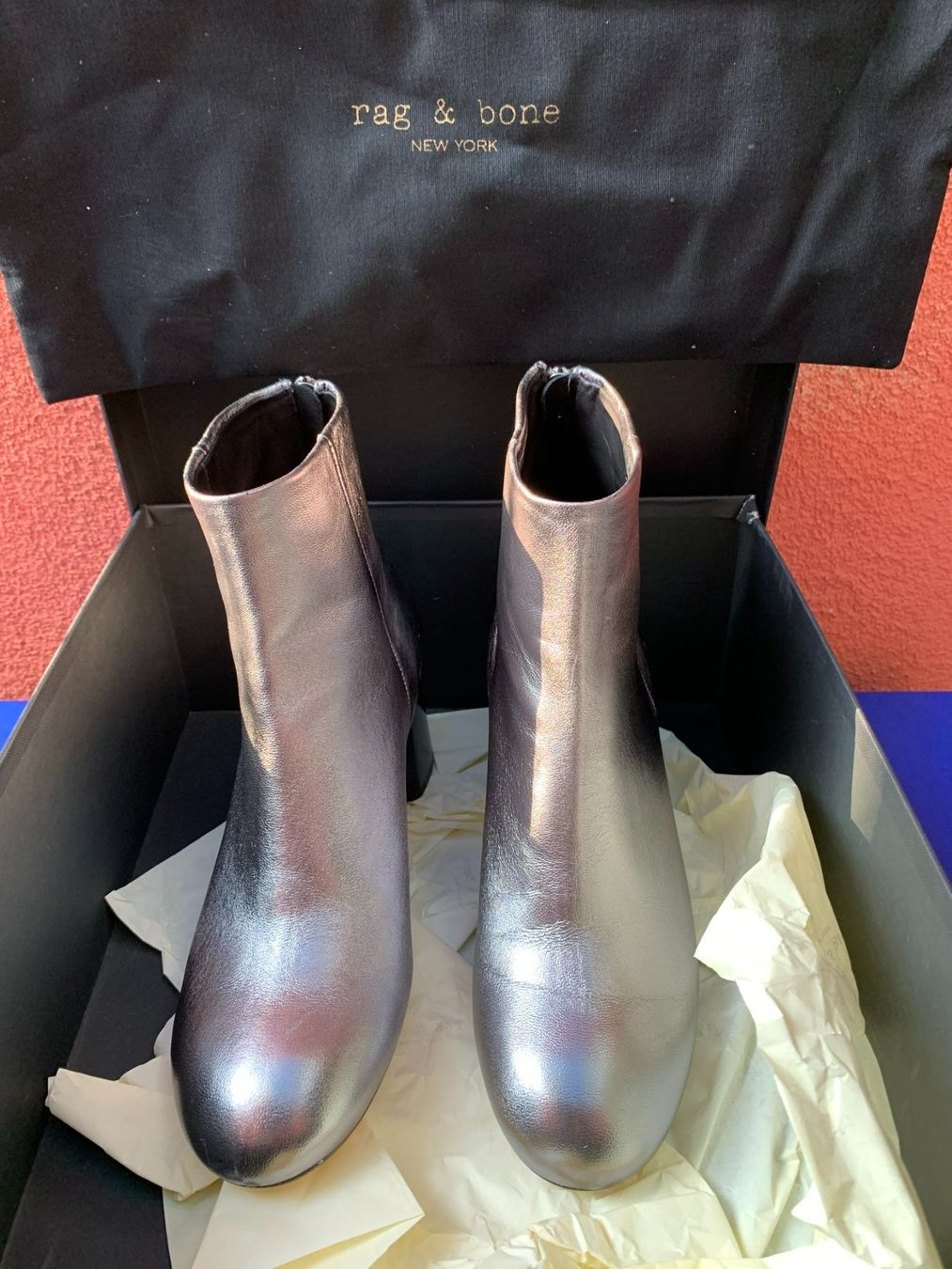 Scarpe da donna: RAG and BONE: OVP - Silberfarbene Stiefelette, 37, NP 525.00 – Nuovo (secondo la descrizione) da Luzern venduto da paulablue 2