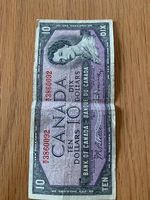 Alte canadische 10 doller note