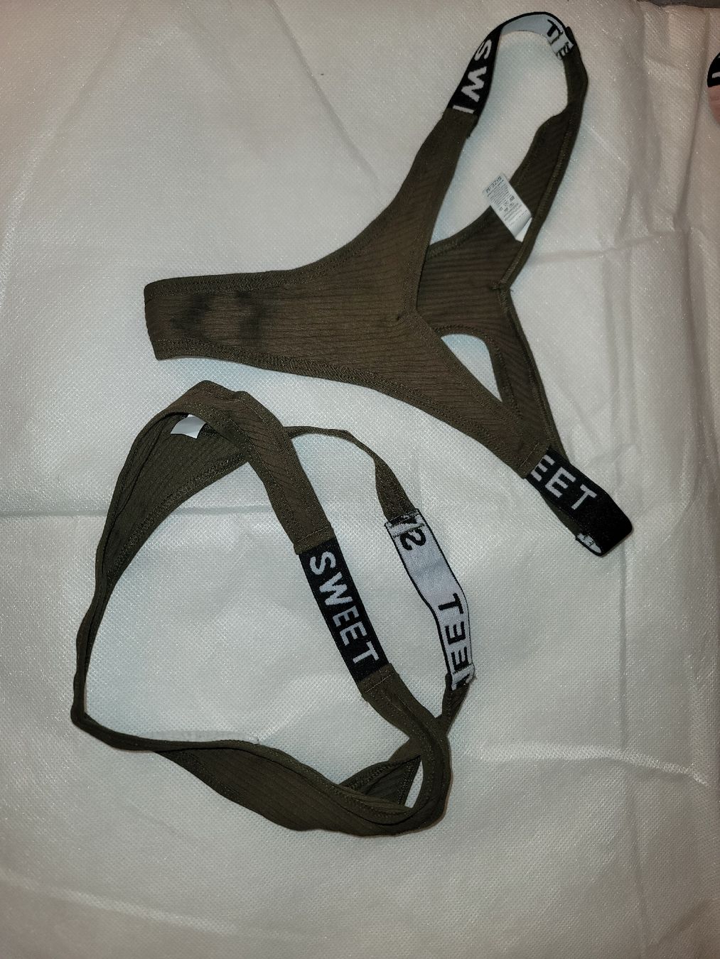 Altra biancheria intima: 2er Set, Sweet String, Tanga Oliv, thong olivia, stringtanga – Nuovo e nell'imballaggio originale da Zollikerberg venduto da Nice_Name 3