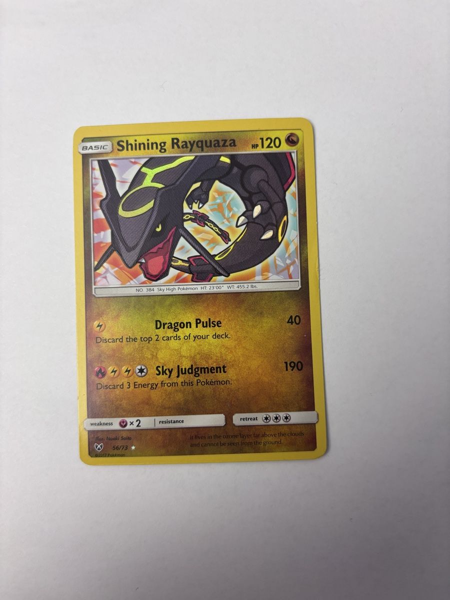Pokémon Carte collezionabili: Schimmerndes Rayquaza Sun&Moon – Usato da Zollikon venduto da Solberner