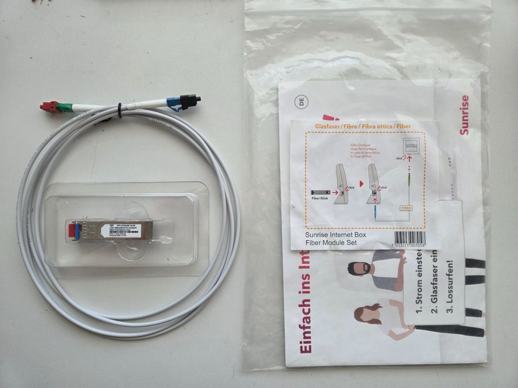 Cavi: 2m Glasfaserkabel Fiber Stick – Nuovo (secondo la descrizione) da Zürich venduto da Alibaba1234
