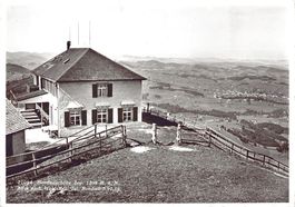 Hundwilerhöhe, Blick nach Waldstatt, gelaufen 1957