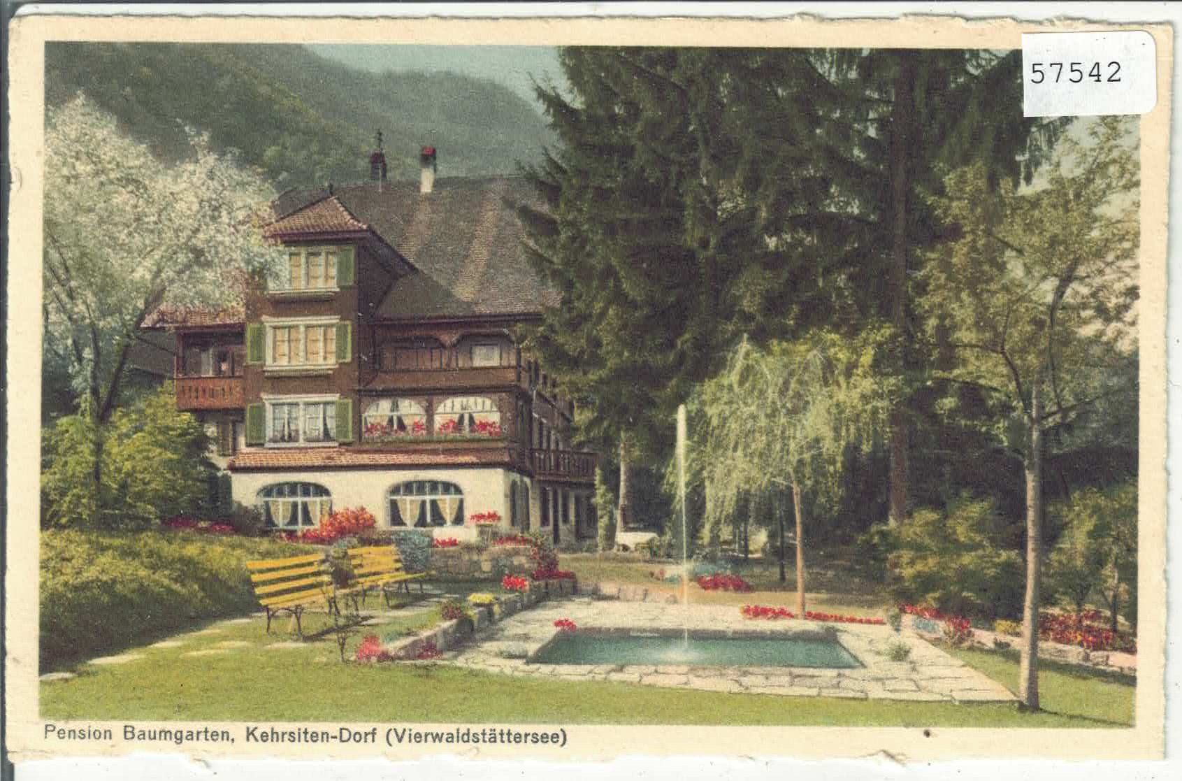 Ansichtskarten: Pension Baumgarten - Kehrseiten-Dorf – Gebraucht aus Ettingen von Kartenplanet