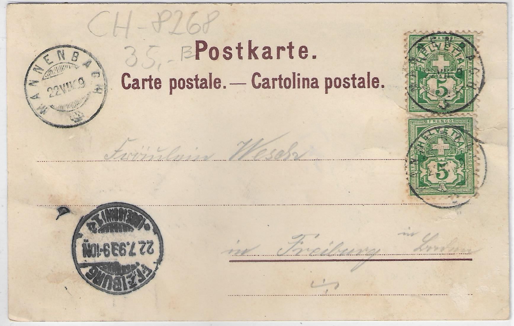 Cartoline postali: Gruss vom Arenenberg - Schloss und – Usato da Ettingen venduto da Kartenplanet 1