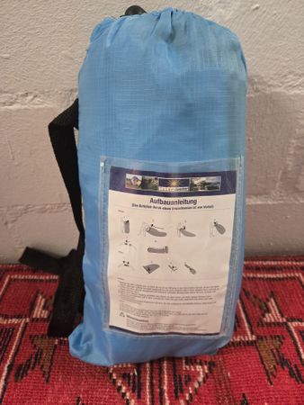 Luftliege aufblasbar Sofa Camping blau neuwertig Strand