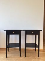 2x IKEA Hemnes Nachttisch schwarz – sehr guter Zustand