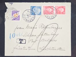 CL25 Enveloppe + Timbre Allemagne 1934 avec Taxe