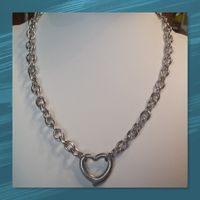 NEU: Edelstahl Kette Herz Collier Halskette Liebe