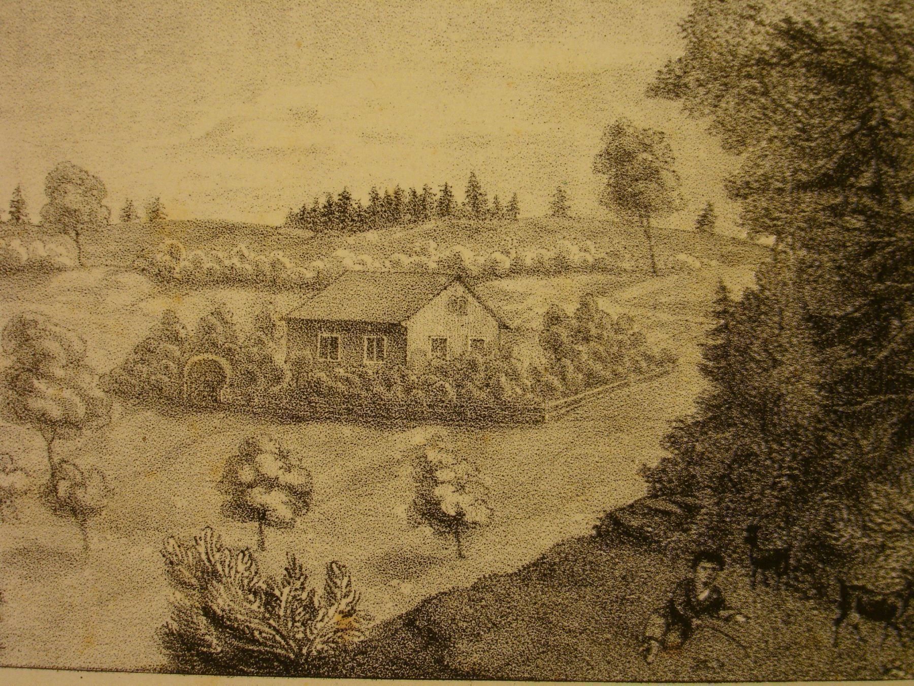 Grafica & Litografie: JACOBSZELL IM STERNENBERG, LITHO UM 1850 – Usato da Grüningen venduto da Kartensammler 2