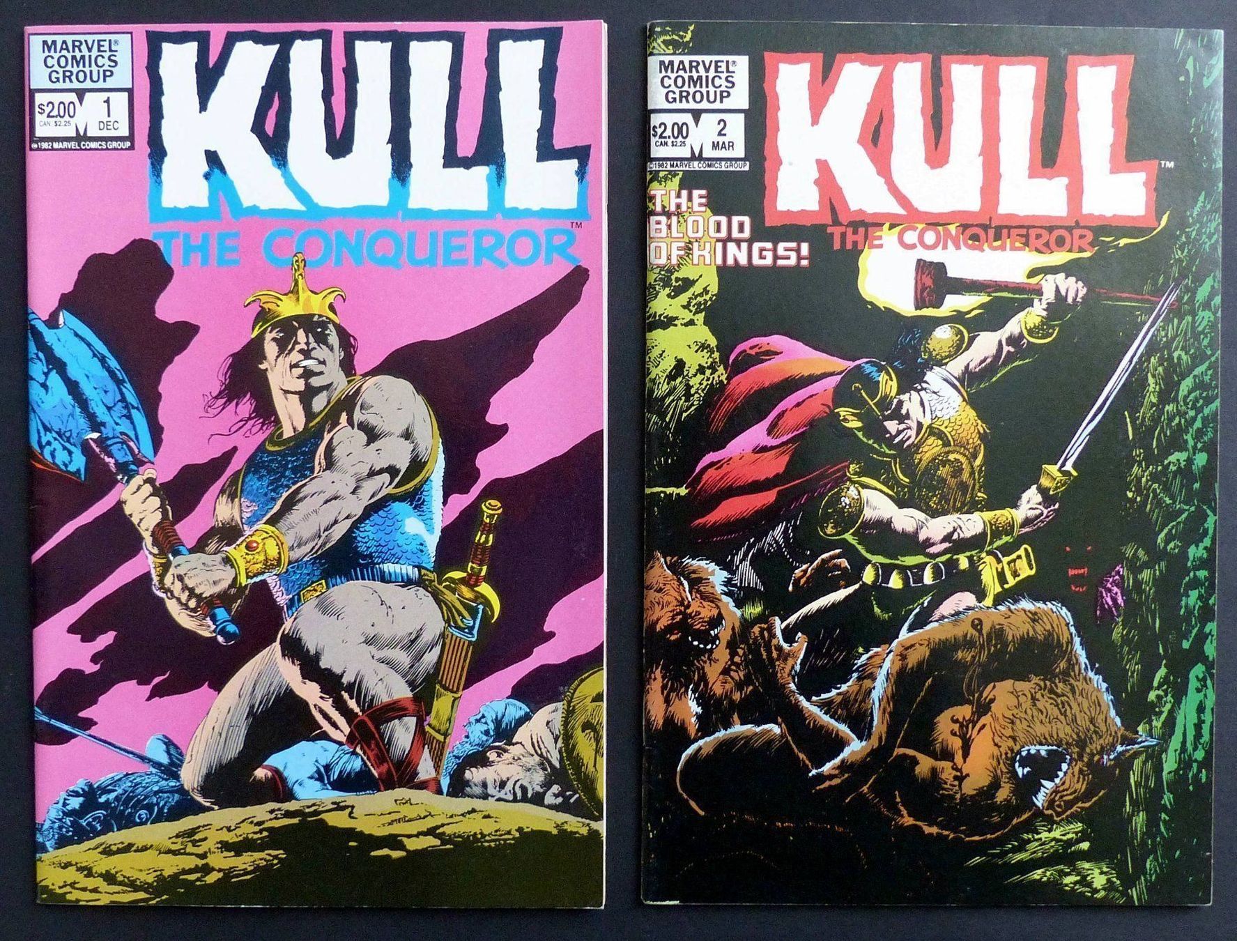 Comics: KULL CONQUEROR 1-2 COMPLETE SERIE MARVEL 1982 BUSCEMA BOLTON – Gebraucht aus Lugano von YouWantUS