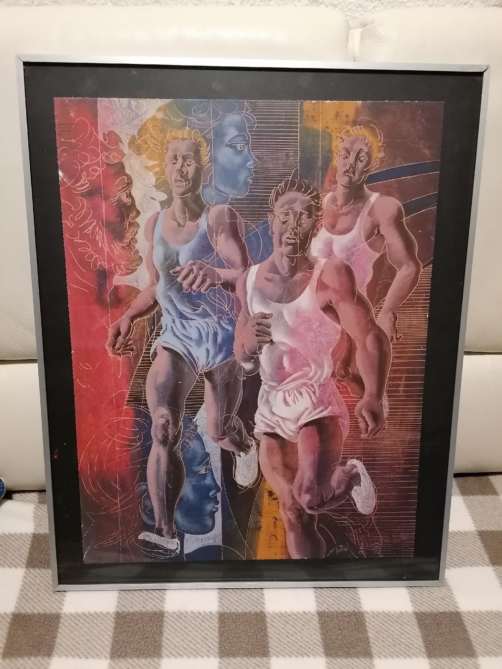Grafica & Litografie: Gerahmtes Bild "Leichtathletik" Hans Erni,  1983 – Nuovo (secondo la descrizione) da Wahlen b. Laufen venduto da Aweiss