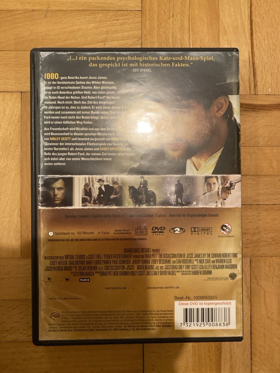 Tutti i DVDs: Die Ermordung des Jesse James – Nuovo (secondo la descrizione) da Zürich venduto da Wim-Broccoli 1