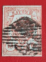 RAYON Nr. 20 III - TOP ABART: 02-09b - JAHR 1852  SELTEN