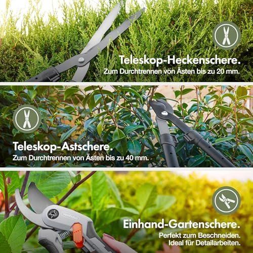 Tous les outils: 3-Teiliges Gartenscheren Baumschere Heckenschere Weichen – Neuf avec emballage d'origine à Hundwil par pak_7zvn 4