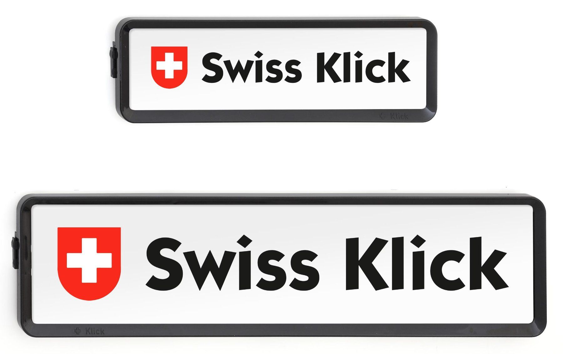 Supporti a parete: Kennzeichenhalterset klick Langformat Schwarz 1 Set – Nuovo e nell'imballaggio originale da Emmetten venduto da rkumpusch