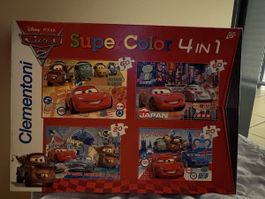 Clementoni Cars 2 Super Color Puzzle 4 in 1 akzeptabel