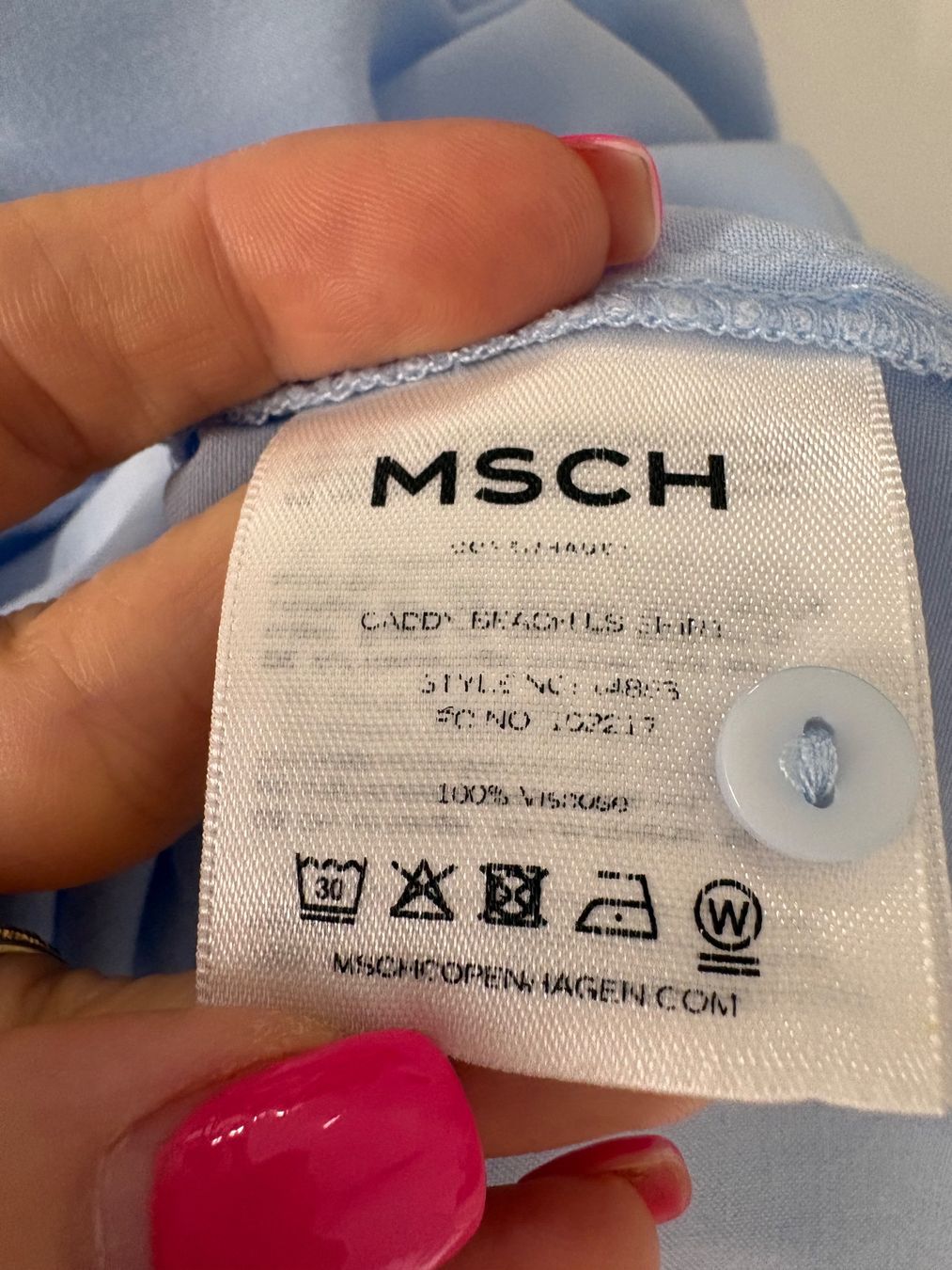 Tuniche: MSCH Tunika Bluse blau Gr. M Viskose – Nuovo (secondo la descrizione) da Regensdorf venduto da secondchancefashion 4
