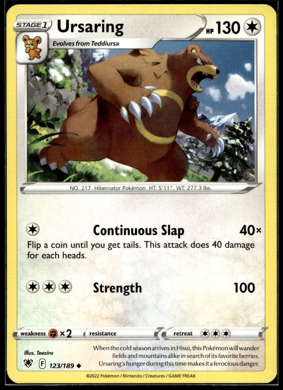 Pokémon Carte collezionabili: Ursaring (ASR EN 123/189) – Usato da Affoltern am Albis venduto da Chiesa_5