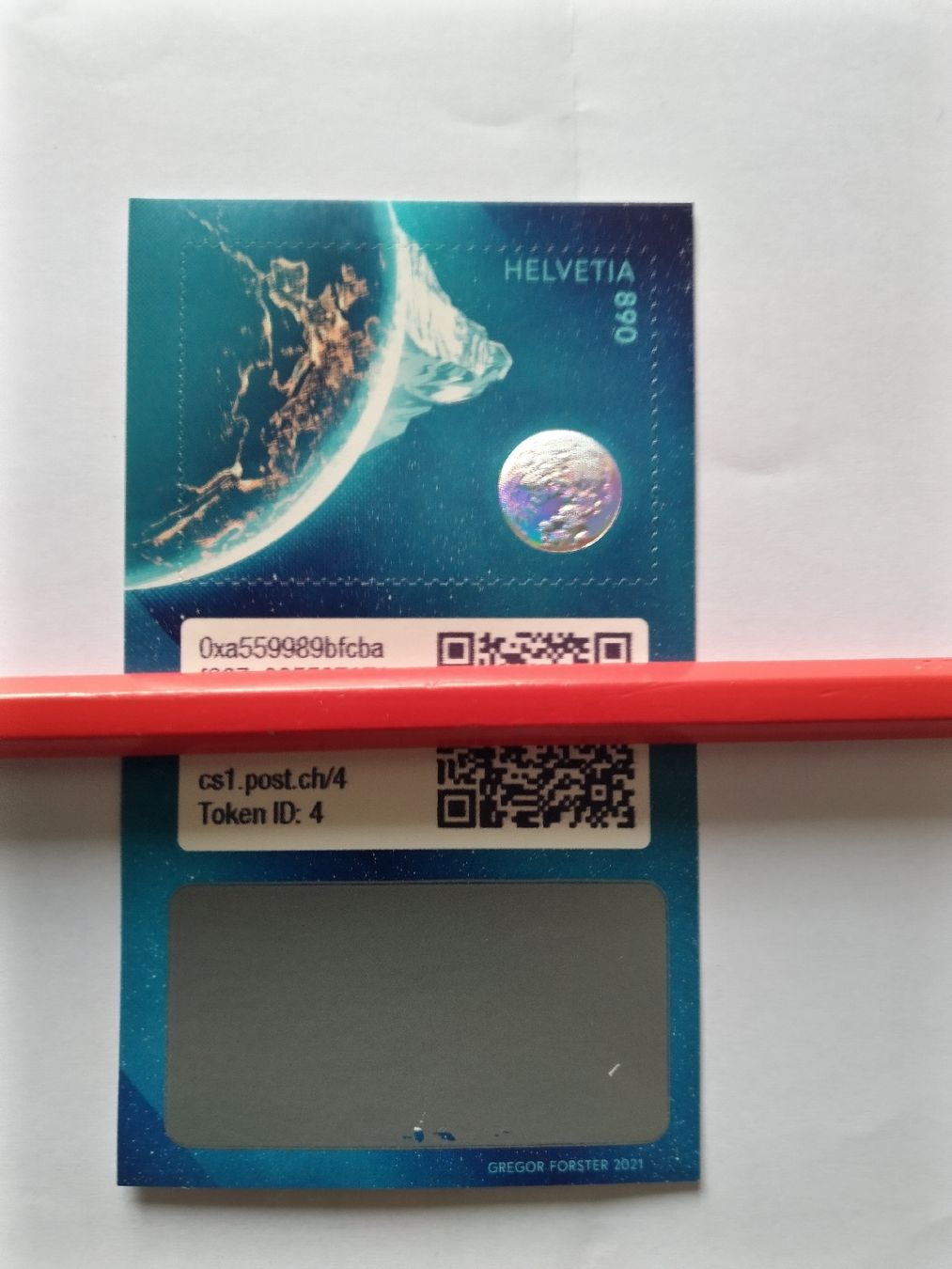 Tutti i francobolli: Krypto-Briefmarke 1.0 2021 – Nuovo (secondo la descrizione) da Zürich venduto da Her_by2w