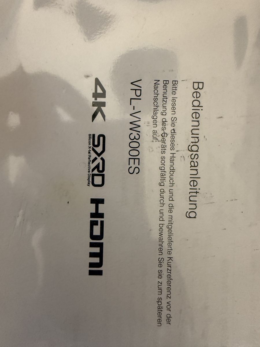 Sony Proiettori: Sony Beamer VPL VW 300ES – Usato da dietlikon venduto da avspalinger 8