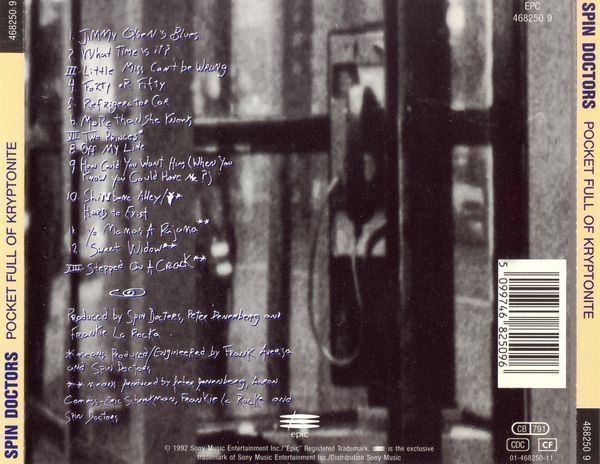 CD: SPIN DOCTORS Pocket full of Kryptonite – Usato da Zürich venduto da Tarafo5 1