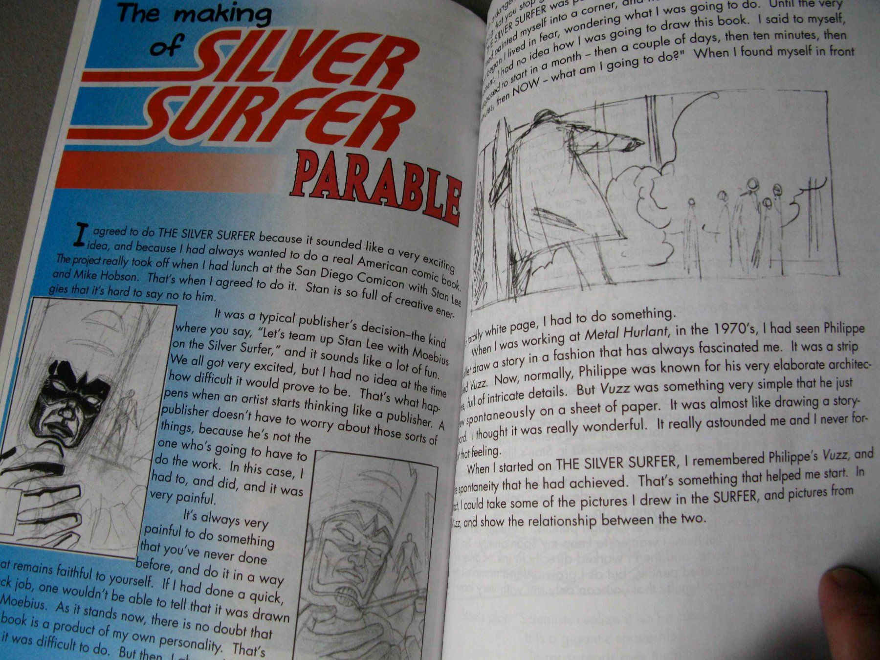 Fumetti: Silver Surfer  Parable  (Reprint 1998) Stan Lee & Moebius – Usato da Samstagern venduto da Betscha 1