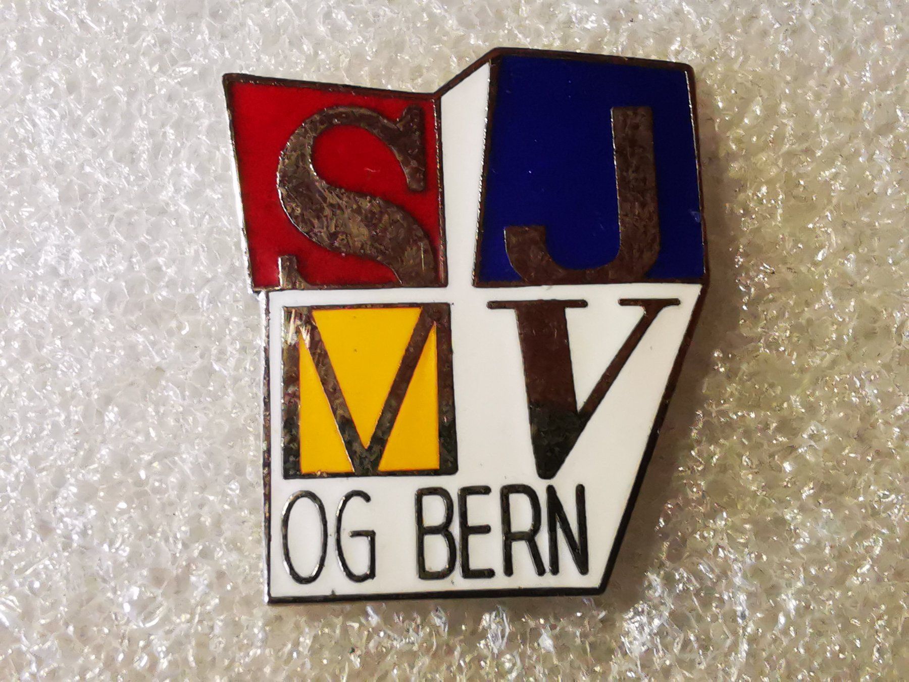 Placchette & Badge: Ansteckpin 152: SJMV OG Bern – Usato da Oppligen venduto da Pin-Fall-Shop