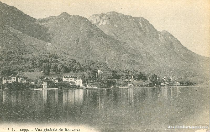 Cartoline postali: Bouveret - Vue générale + ca. 1910 – Usato da Emmenbrücke venduto da teestube