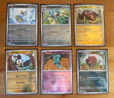 Lot de 6 cartes Pokémon rares français pokeball masterball