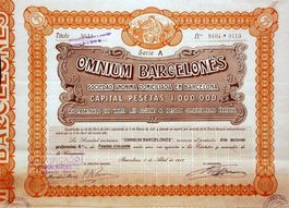 Omnium Barcelonés SA, Barcelona - 1913