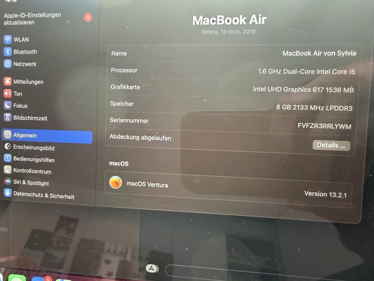 Apple Notebook: Macbook Air 256GB – Usato da Dietlikon venduto da mullimaus2011 3