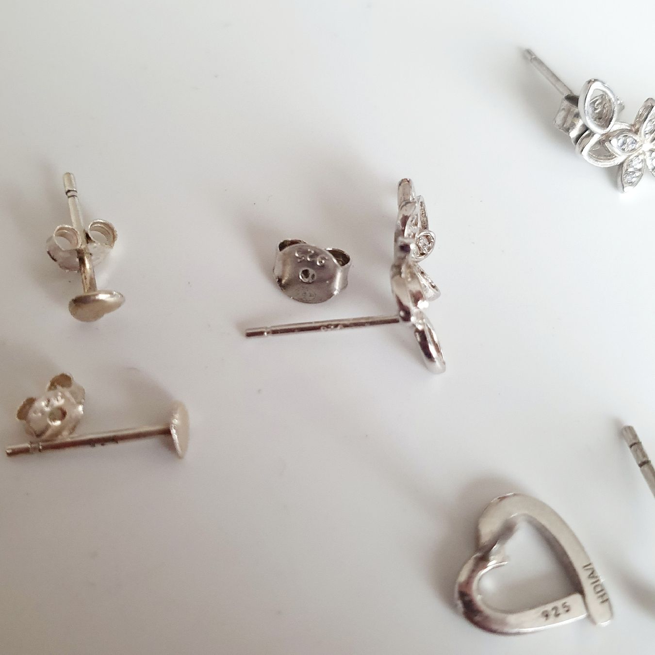 Orecchini pendenti & Orecchini a lobo: 3 Paar Ohrringer Ohrstecker, Silber 925, – Usato da Kreuzlingen venduto da Wunderkiste123 1