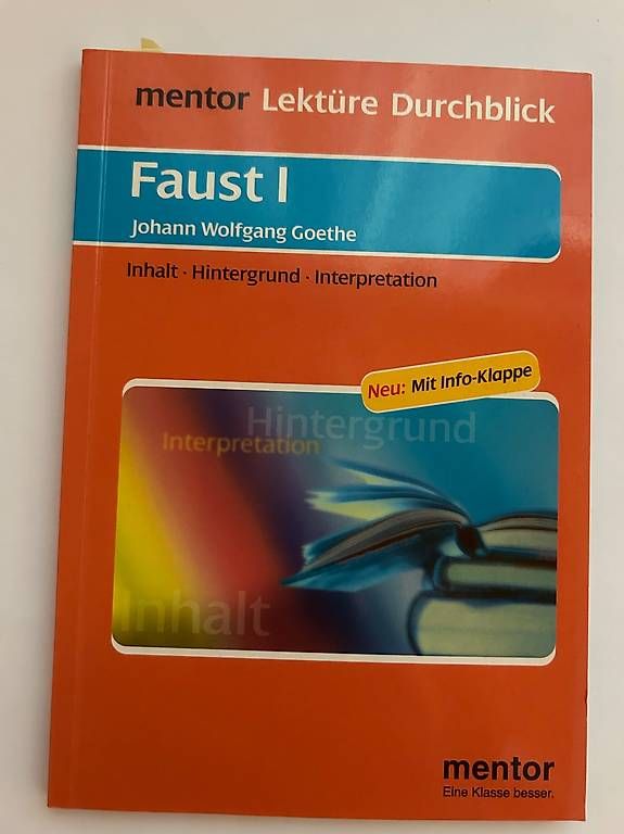 Bücher: Faust I Lese -/ Interpretationshilfe – Gebraucht aus Bern von Nia_S 1