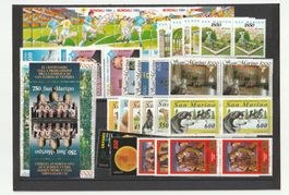 San Marino Briefmarken Sammlungsblock diverse Motive