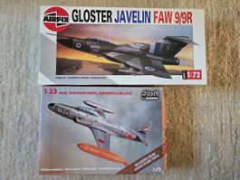 Modellbausatz Gloster Javelin und T-33
