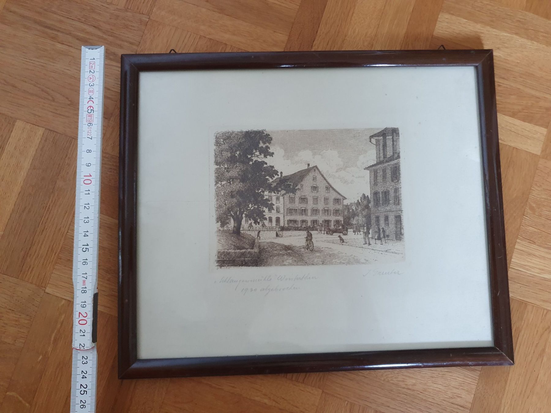 Poster & Bilder: Bild Schlangenmühle Winterthur mit Rahmen 24x30 cm – Gebraucht aus Winterthur von Natascha_1994 1